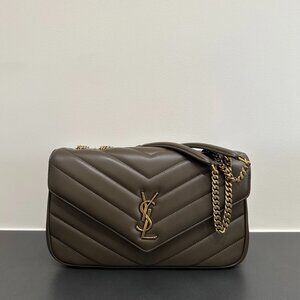 YSL Loulou Medium Chain Bag in quilted leather